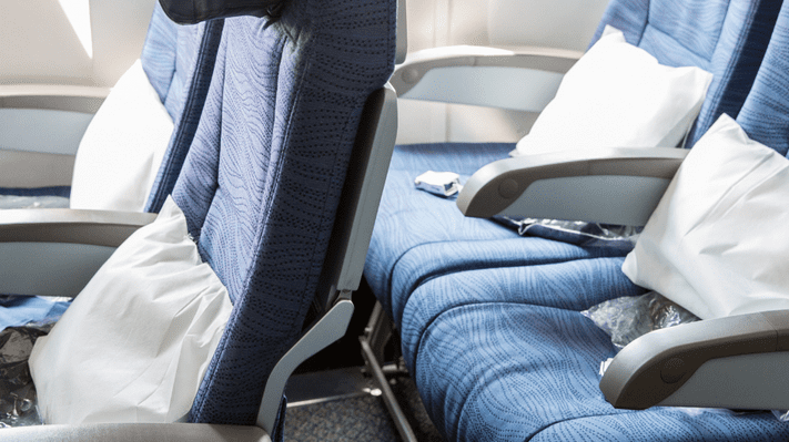 Bed bugs on airplane seats